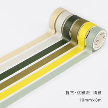 Load image into Gallery viewer, 6 Pcs/lot Fall Decorative Paper Green Pink Purple Washi Tape Set Japanese Stationery Kawaii Scrapbooking Supplies Stickers