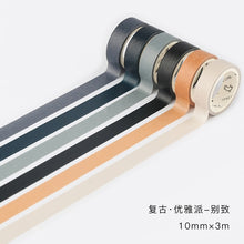 Load image into Gallery viewer, 6 Pcs/lot Fall Decorative Paper Green Pink Purple Washi Tape Set Japanese Stationery Kawaii Scrapbooking Supplies Stickers