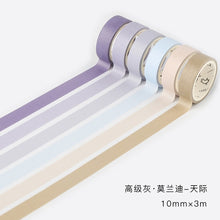 Load image into Gallery viewer, 6 Pcs/lot Fall Decorative Paper Green Pink Purple Washi Tape Set Japanese Stationery Kawaii Scrapbooking Supplies Stickers