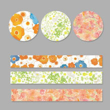 Load image into Gallery viewer, 3 Rolls Washi Masking Tape Set Petal Animal Flower Paper Masking Tapes Japanese Washi Tape DIY Scrapbooking Sticker, 15mm x 5m