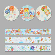 Load image into Gallery viewer, 3 Rolls Washi Masking Tape Set Petal Animal Flower Paper Masking Tapes Japanese Washi Tape DIY Scrapbooking Sticker, 15mm x 5m