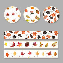 Load image into Gallery viewer, 3 Rolls Washi Masking Tape Set Petal Animal Flower Paper Masking Tapes Japanese Washi Tape DIY Scrapbooking Sticker, 15mm x 5m