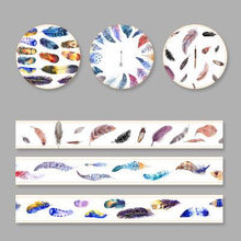 Load image into Gallery viewer, 3 Rolls Washi Masking Tape Set Petal Animal Flower Paper Masking Tapes Japanese Washi Tape DIY Scrapbooking Sticker, 15mm x 5m